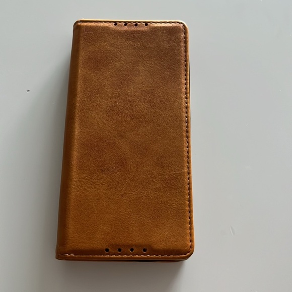 Sony Xperia XA1 Wallet Case, card holder, magnetic close, brown, camel brown - Picture 5 of 13